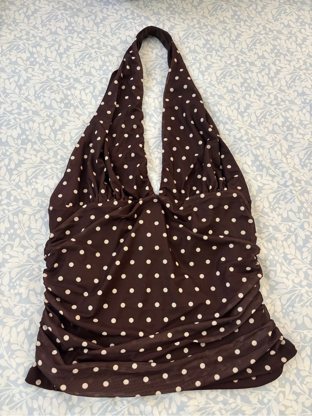 polka dot halter top